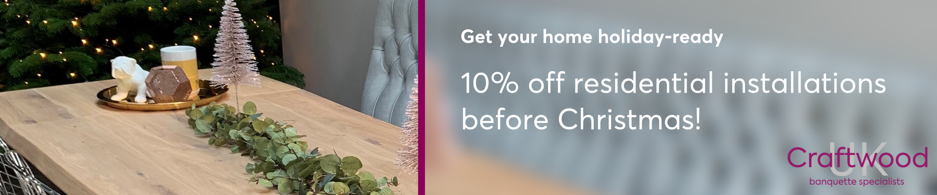 Get your home holiday-ready — 10% off residential installations before Christmas!